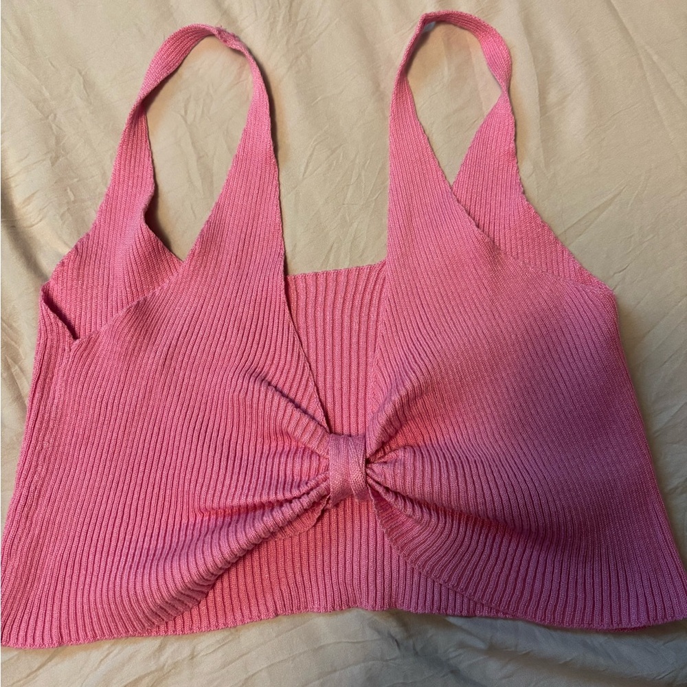 Pink Knit Top